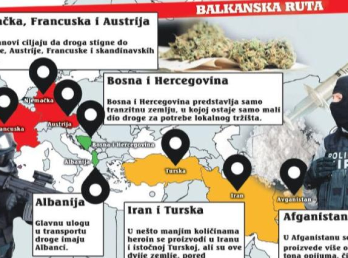 BiH osma u Evropi po rasprostranjenosti kriminala: Narkobande dobro organizirane